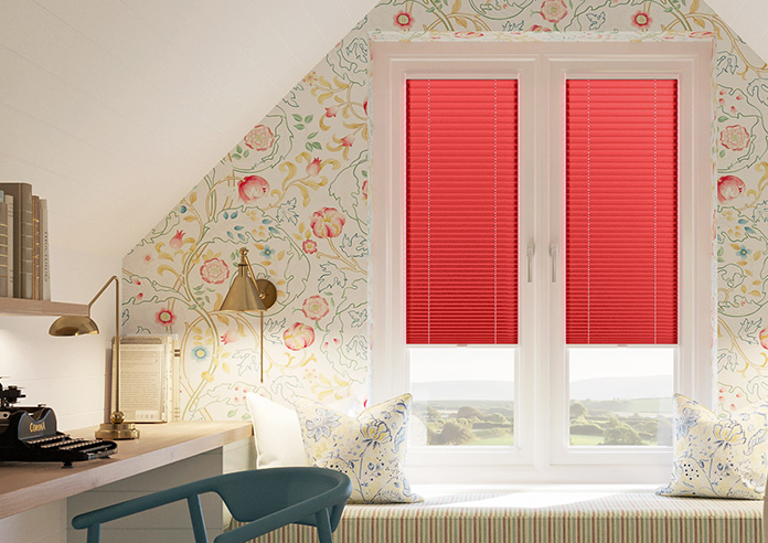 Solaris, Cardinal - Stick Fit Pleated Blind - Image 3